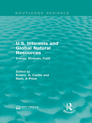 cover image of U.S. Interests and Global Natural Resources
